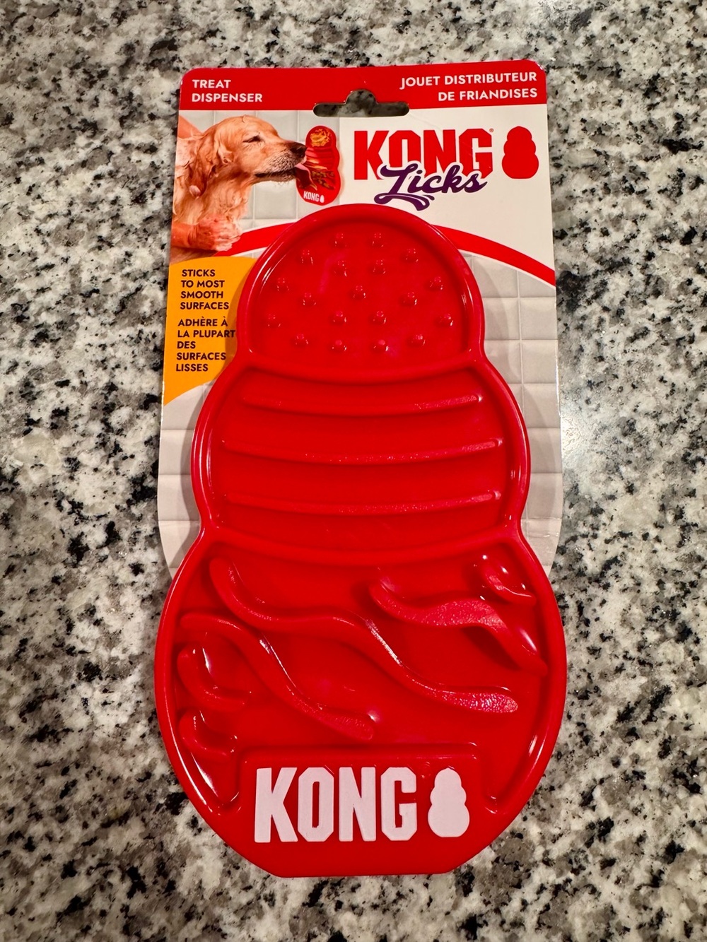 🍓6/$15🍓 NWT KONG Licks Red Dog Treat Dispenser